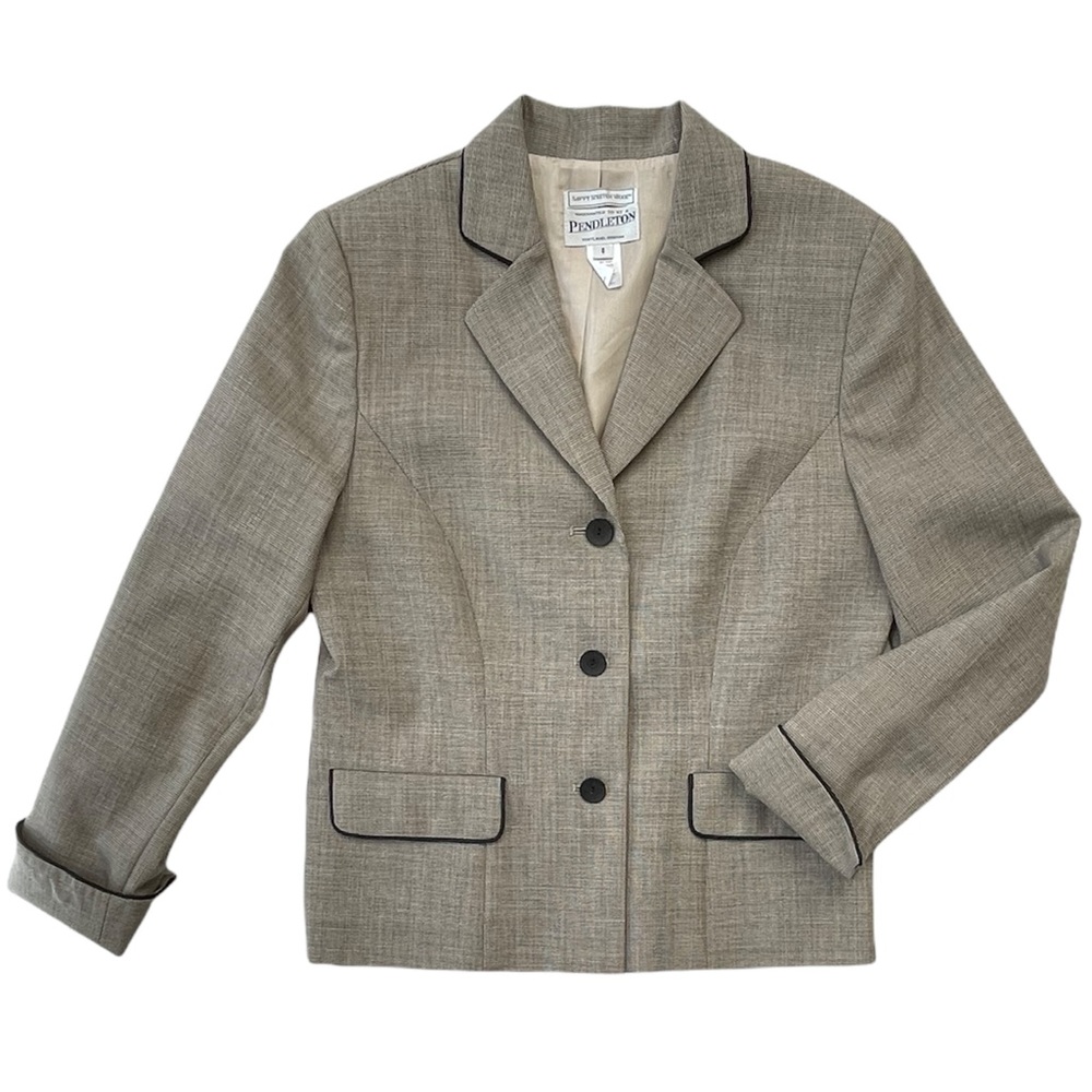 Classic Pendleton Gray Wool Savvy Stretch Ladies … - image 1